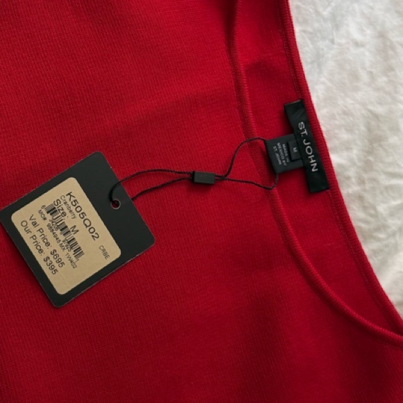 St. John Red Top - Picture 1 of 5